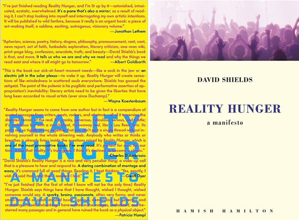 Perspectives:  Reality Hunger by David Shields
